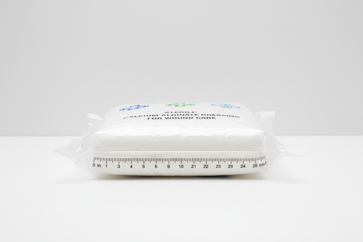 Equos Calcium Alginate Wound Dressing - Sterile, High Absorbency for Moderate to Heavy Drainage