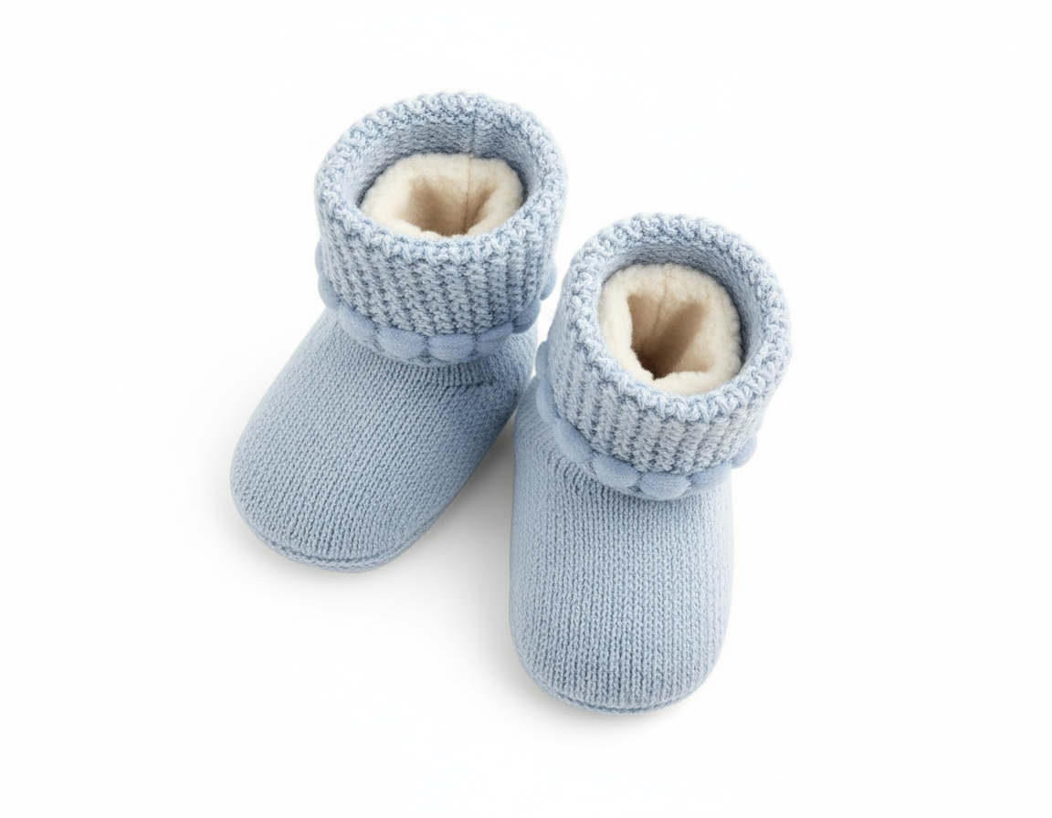 Top-down view of bootie opening