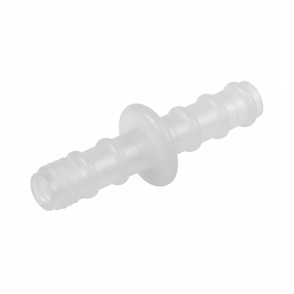 Close-up detail of oxygen adapter