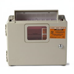 Medline Locking Sharps Cabinet - Viewing Window Detail