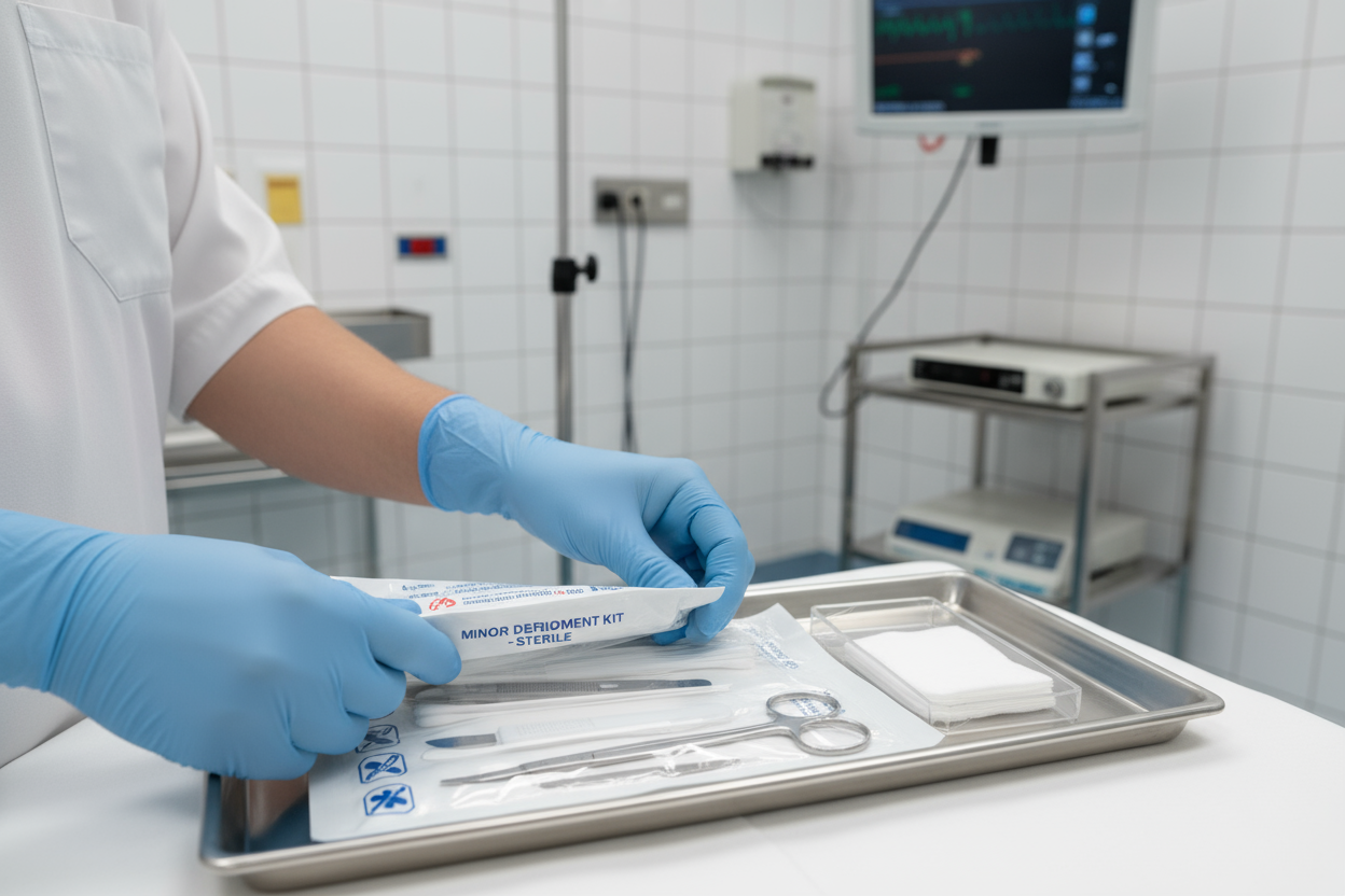 Sterile Debridement Kit - Clinical Lifestyle Shot