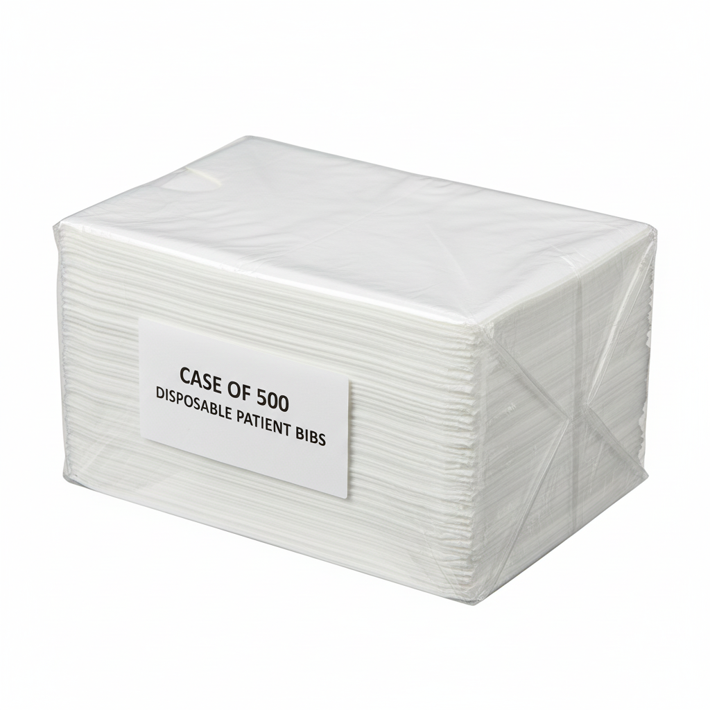 Disposable Waterproof Plastic Bib - Bulk Packaging
