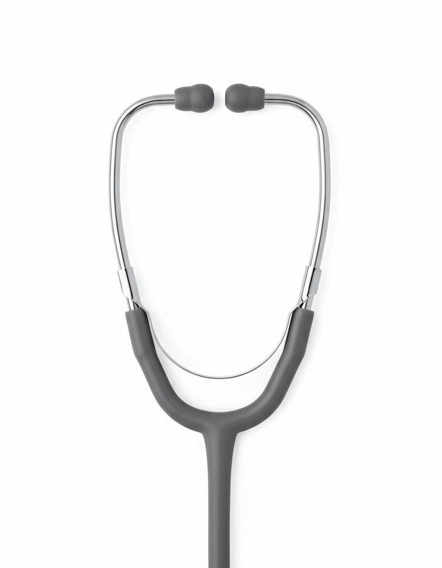 Medline Dual-Head Neonatal Stethoscope - Professional Gray, Latex-Free Design