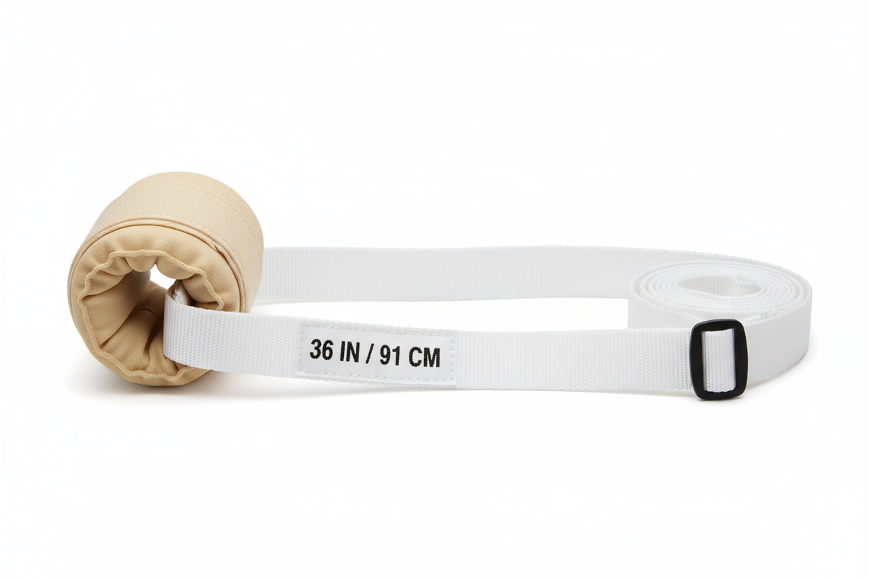 Side angle showing strap length