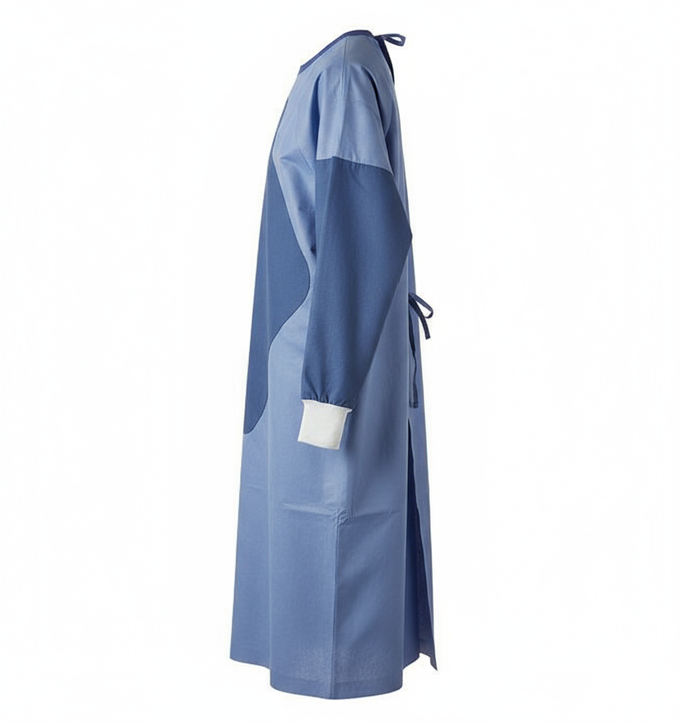 Side view highlighting raglan sleeves