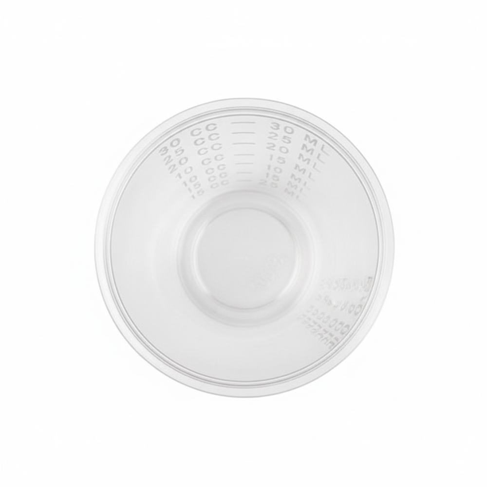 Top-down view of cup opening