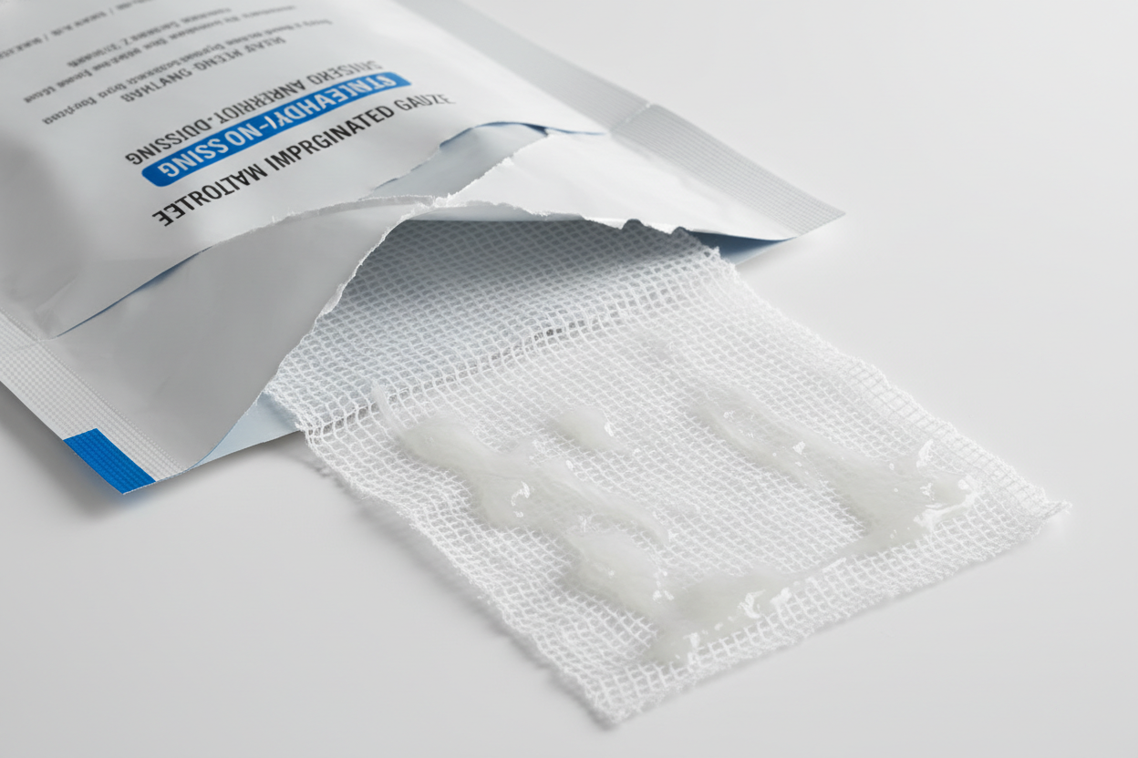 Medline Curad Oil Emulsion Gauze Dressing, Sterile, 3" x 8" - Non-Adherent Wound Care