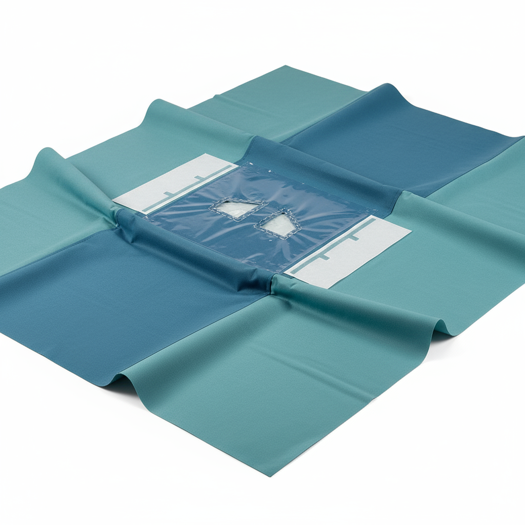 Angled view showing SMS fabric layers