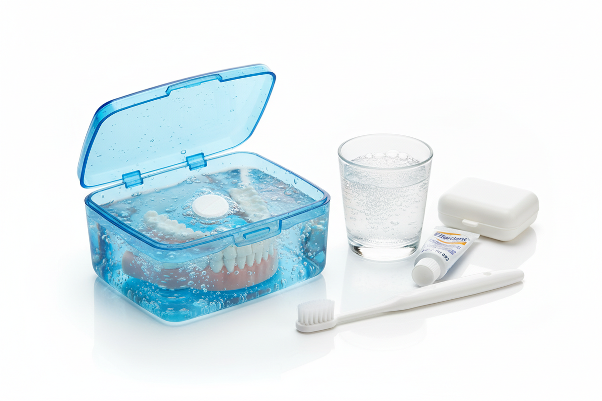 Denture Care Kit - In Use