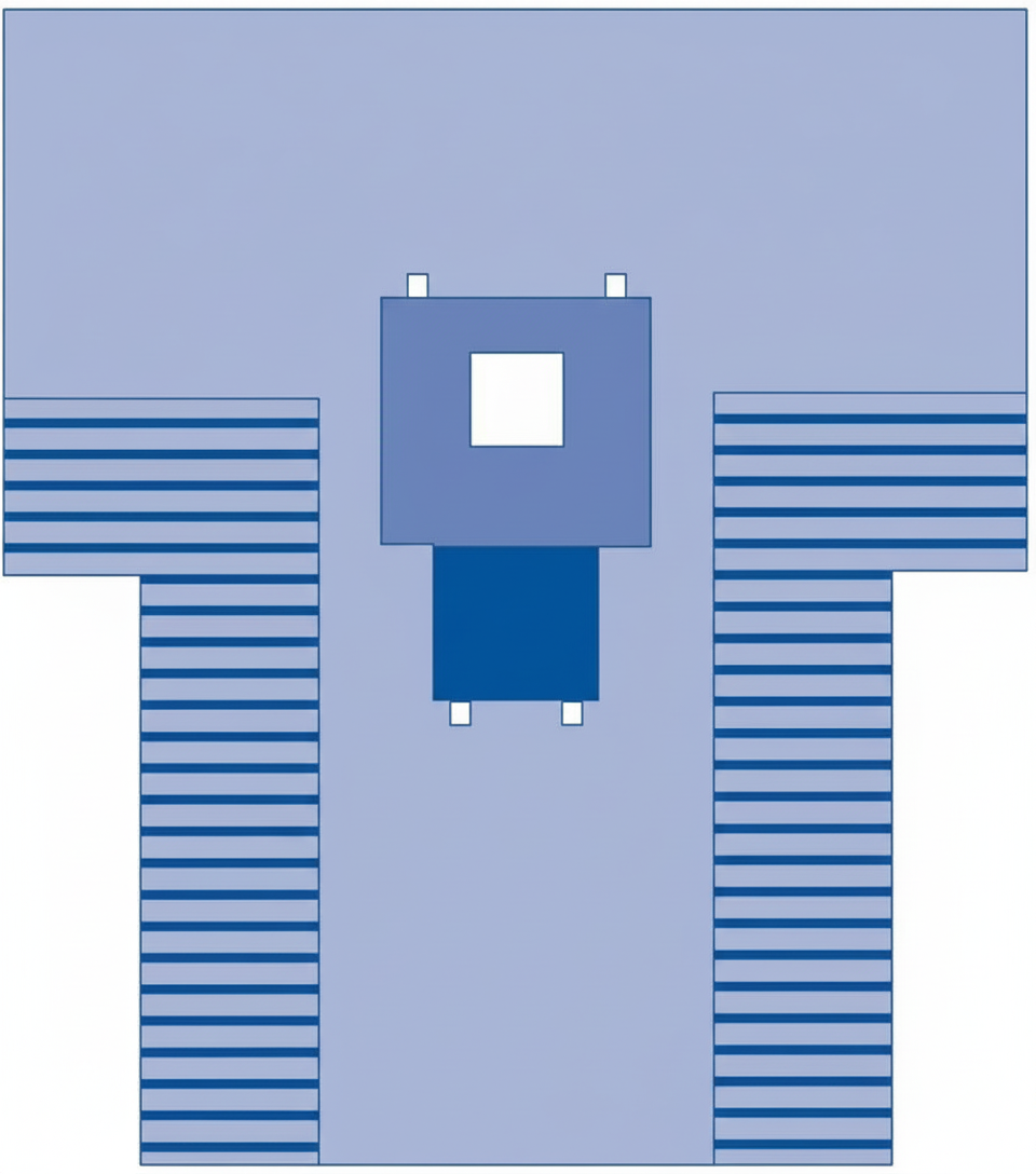 Full drape layout view