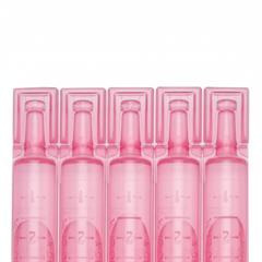 Overhead view of vial caps