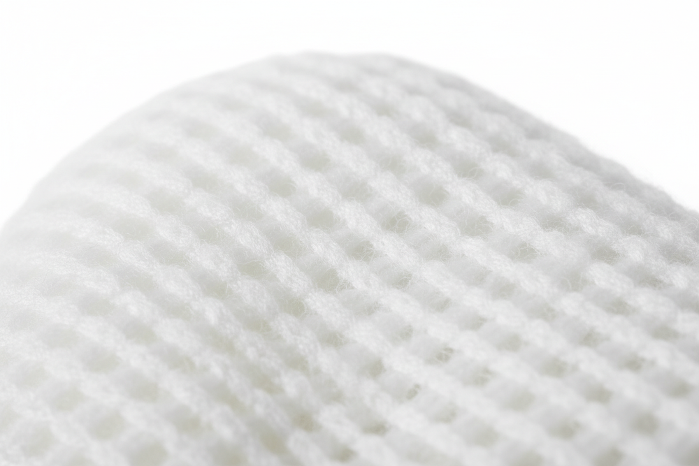 Synthetic Wool Material Close-Up
