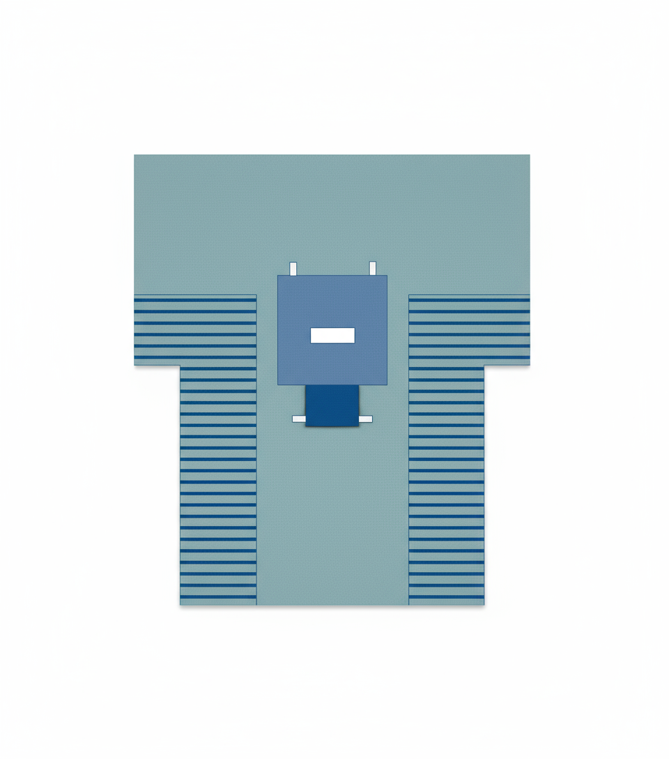 Full drape top-down view