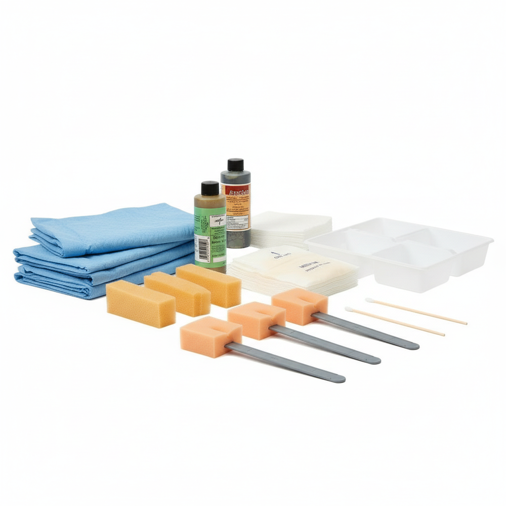 Side view with sterile drapes