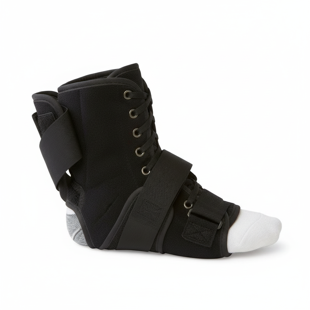 Medline Lacer Ankle Brace - Side Profile View
