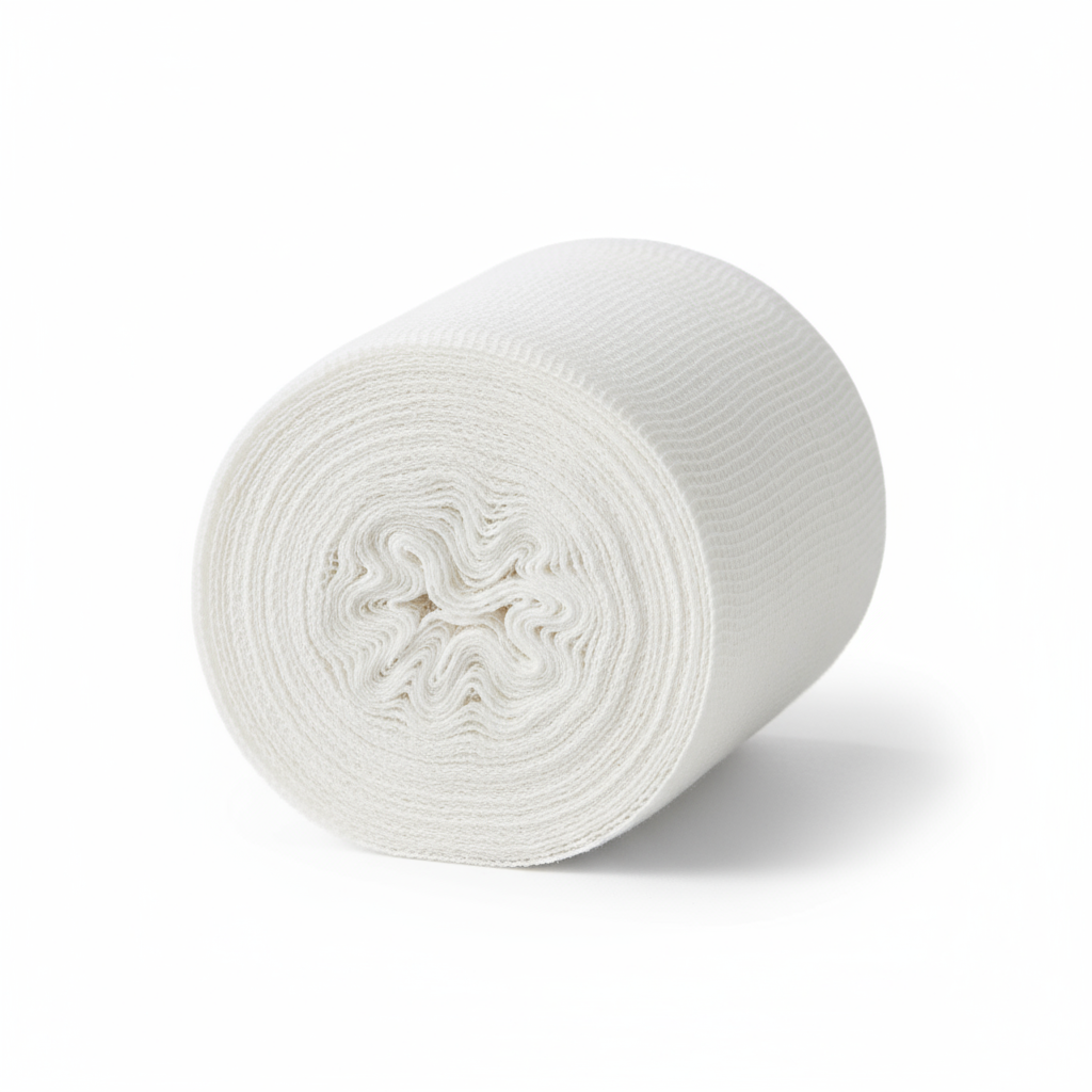 Top-down view showing circular roll and finished edges