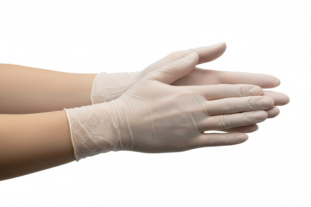Premium Powder-Free Vinyl Exam Gloves - Easy Glide Technology for Healthcare & Medical Use