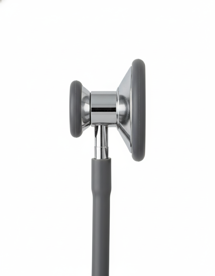 Medline Dual-Head Neonatal Stethoscope - Professional Gray, Latex-Free Design