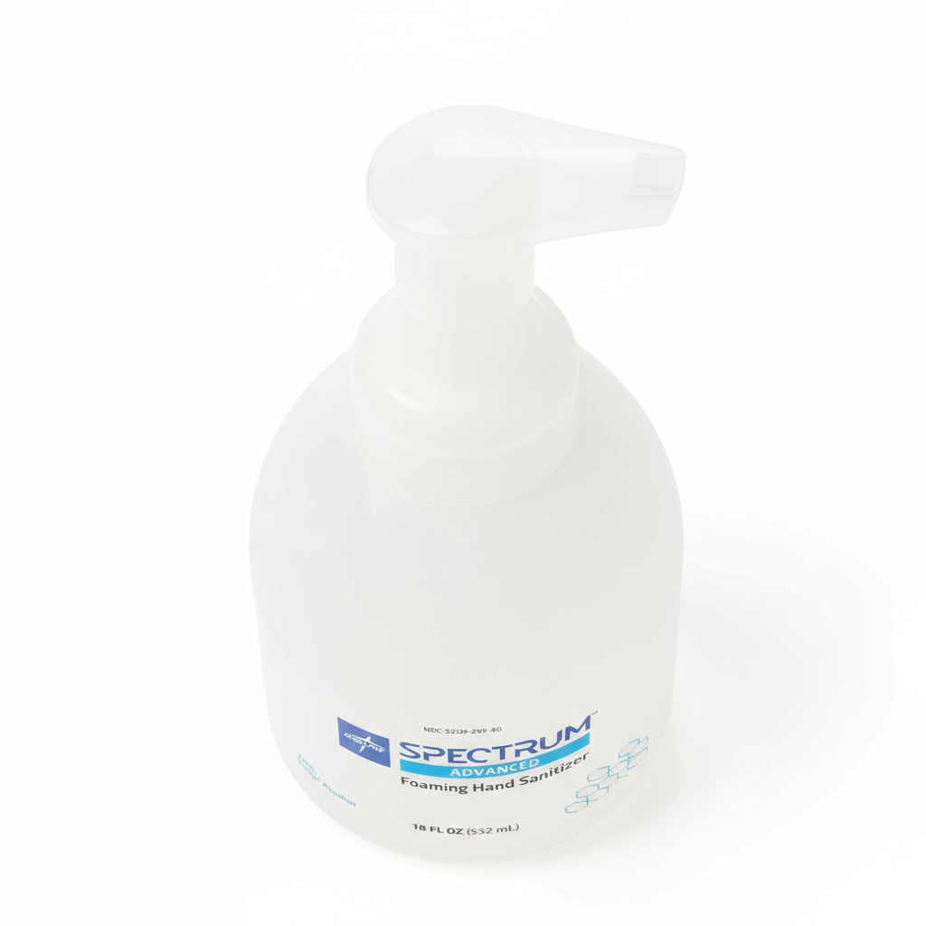 Top-down view of pump