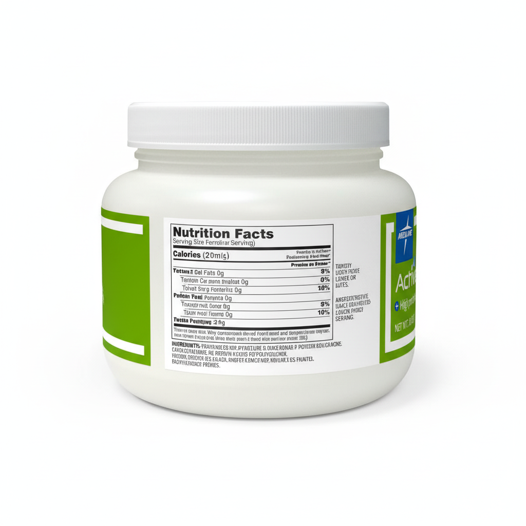 Back view with nutrition facts