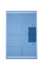 Full overhead view of surgical drape