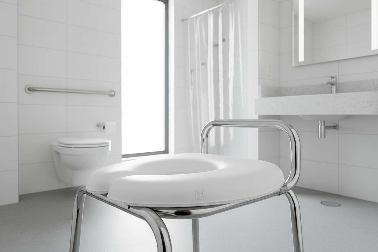 Installed in bathroom context