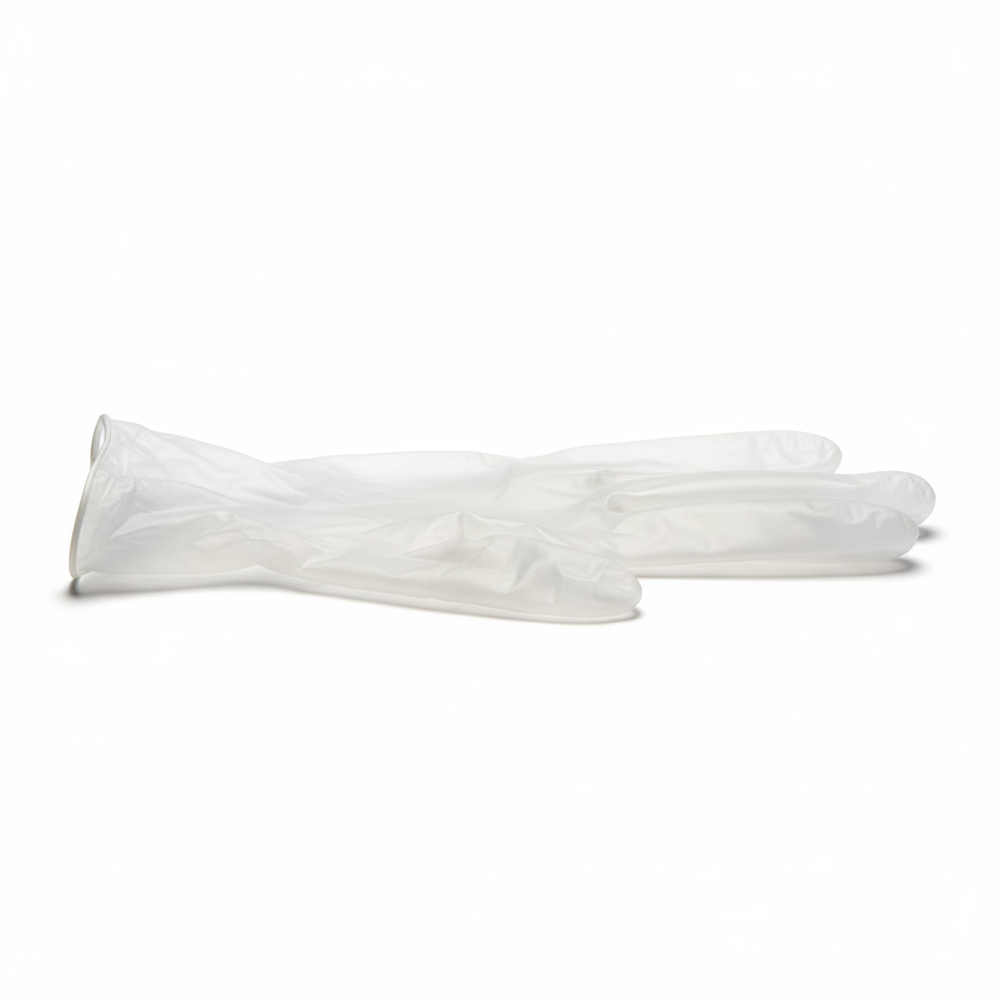 Vinyl Exam Gloves - Side Angle View