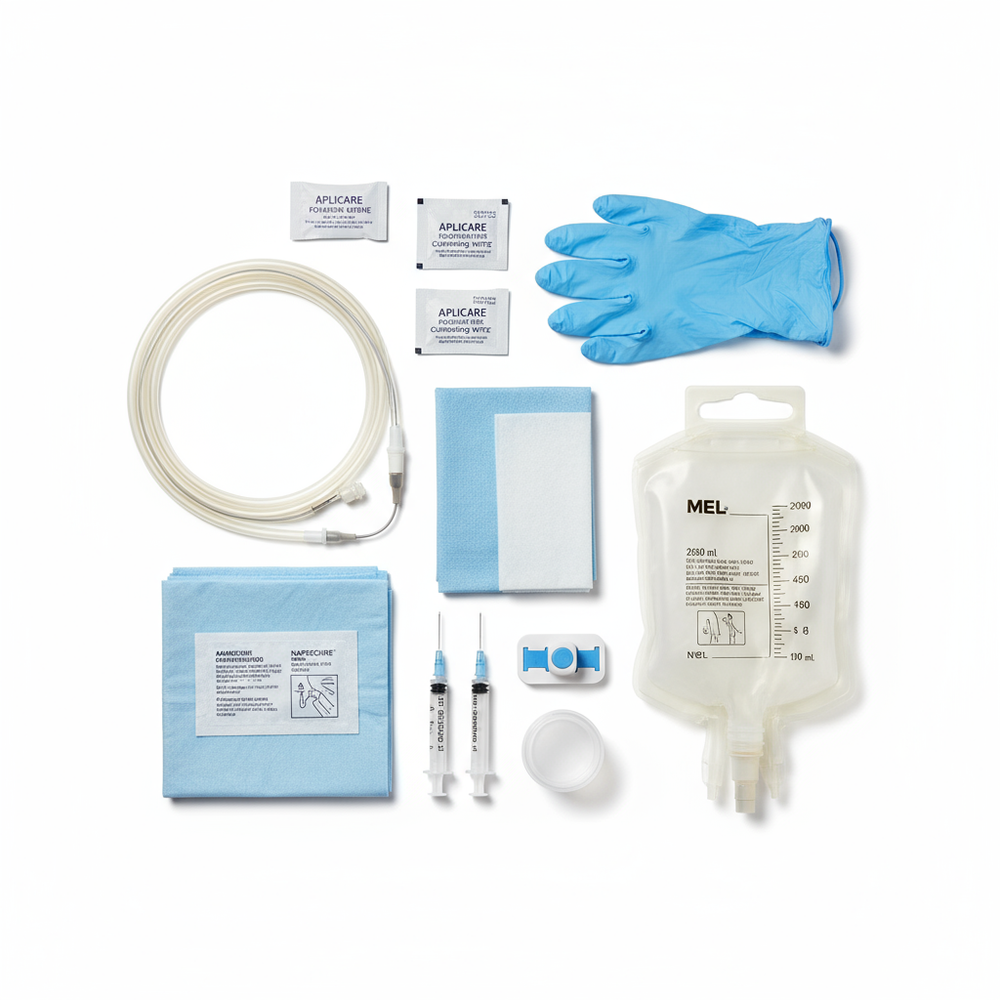 Top-down view of all kit contents