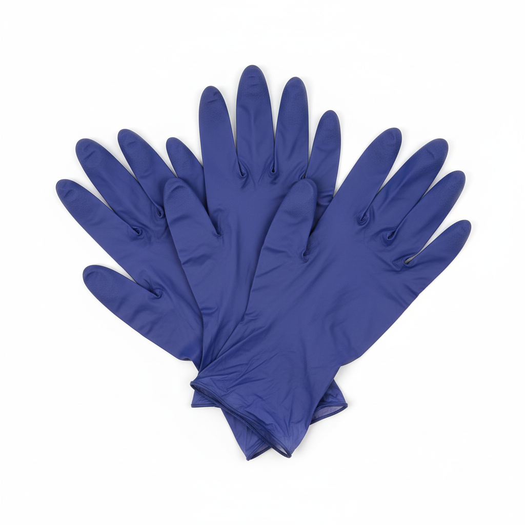 45-degree angle view showing textured fingertips