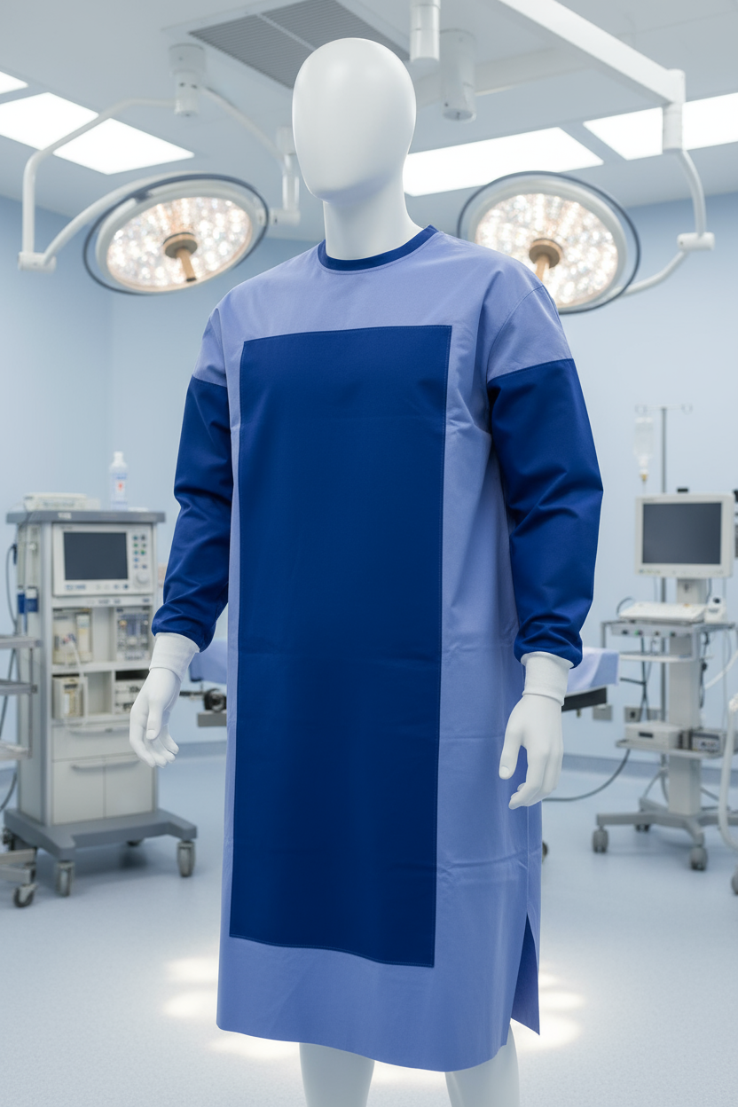 Surgical gown on mannequin