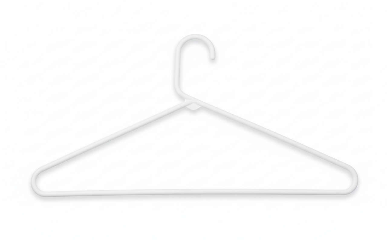 Heavy Duty Plastic Hanger - Top View