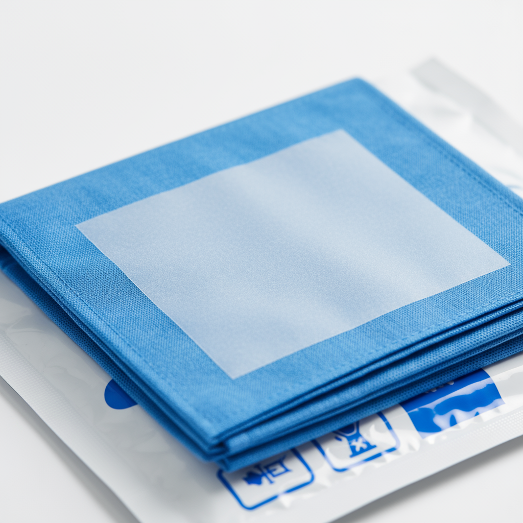 Adhesive area detail view