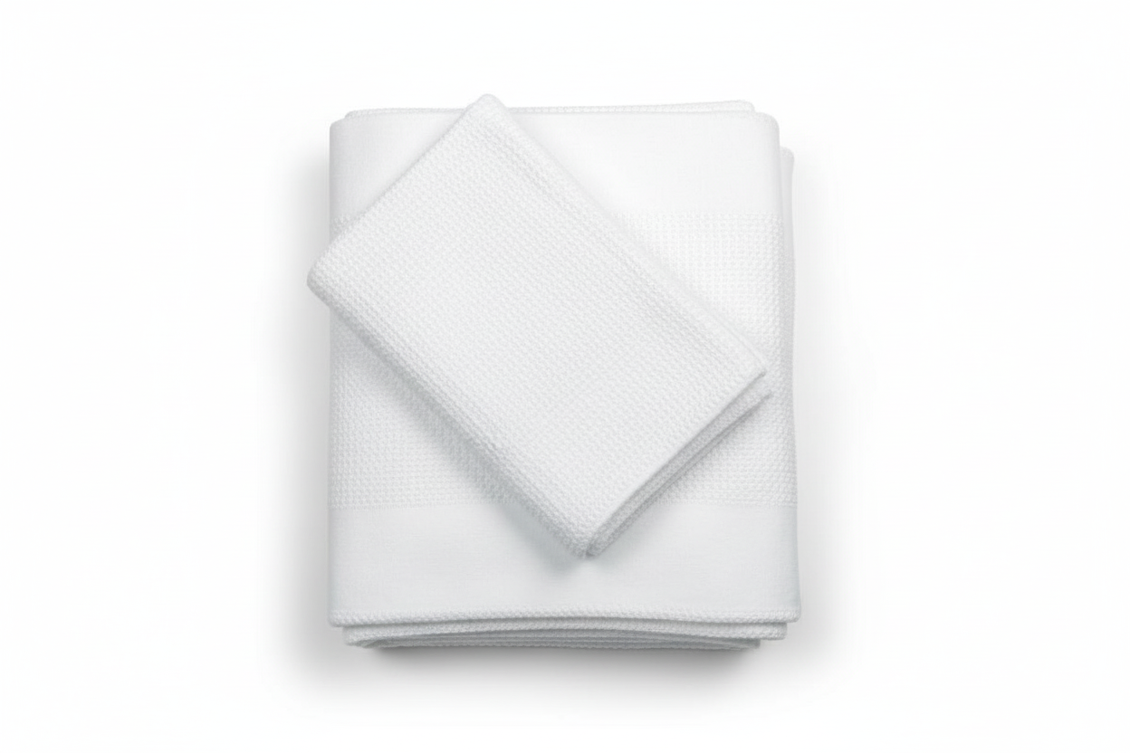 Folded blanket top-down view
