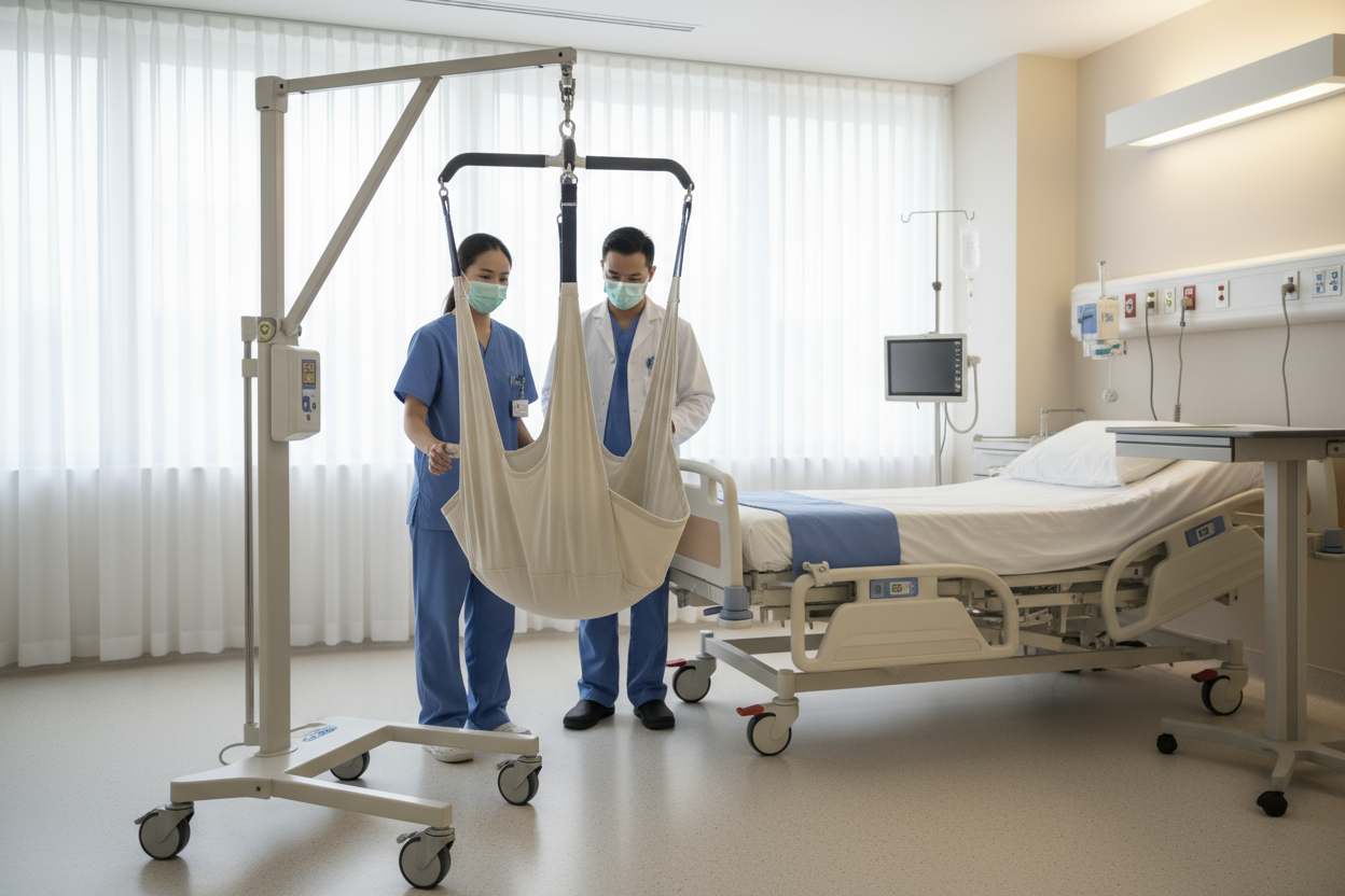 Patient Sling in Healthcare Setting