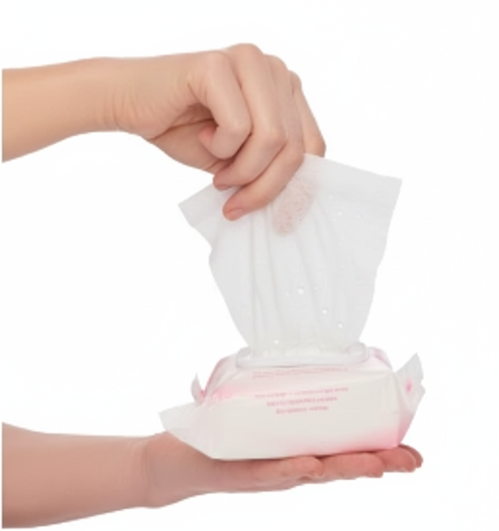 Close-up wipe texture detail