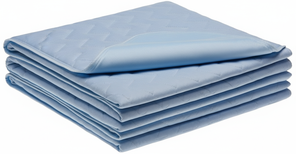 Stack of folded underpads