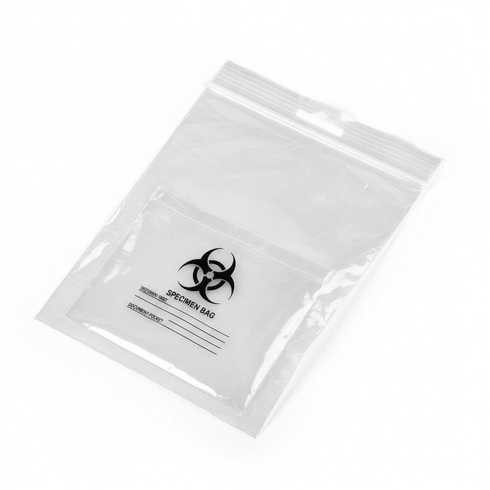 Close-up zip closure view