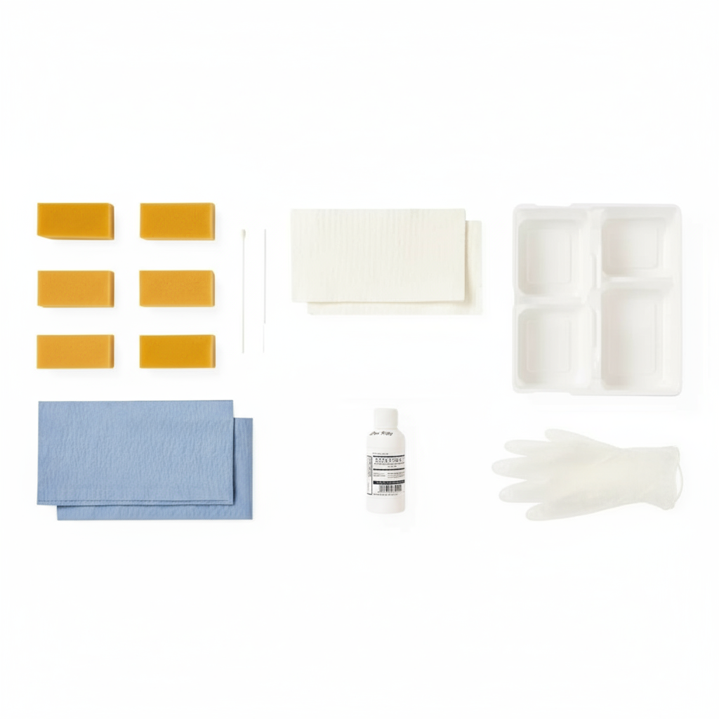 All components laid out separately