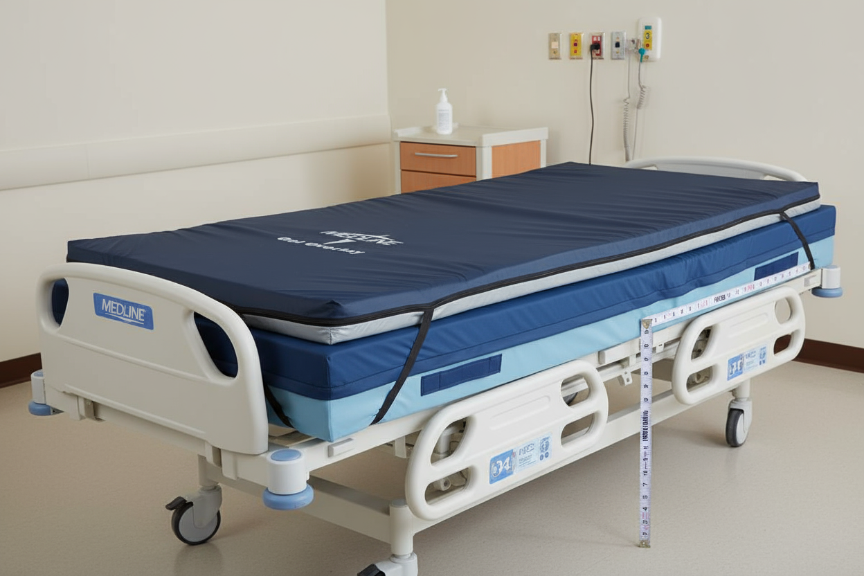 Lifestyle shot on hospital bed