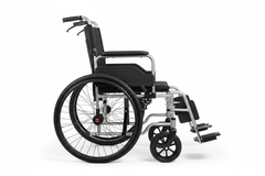 Side view showing elevating leg rests