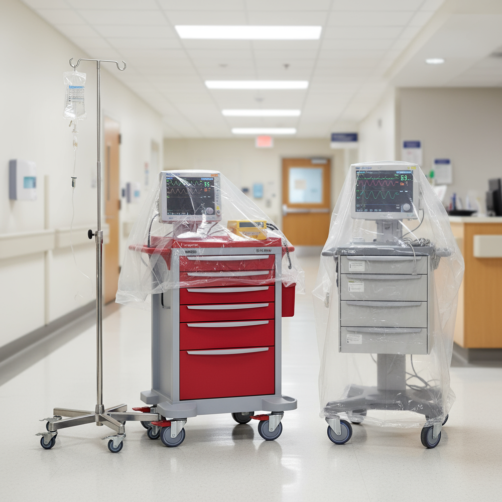 Various medical equipment covered