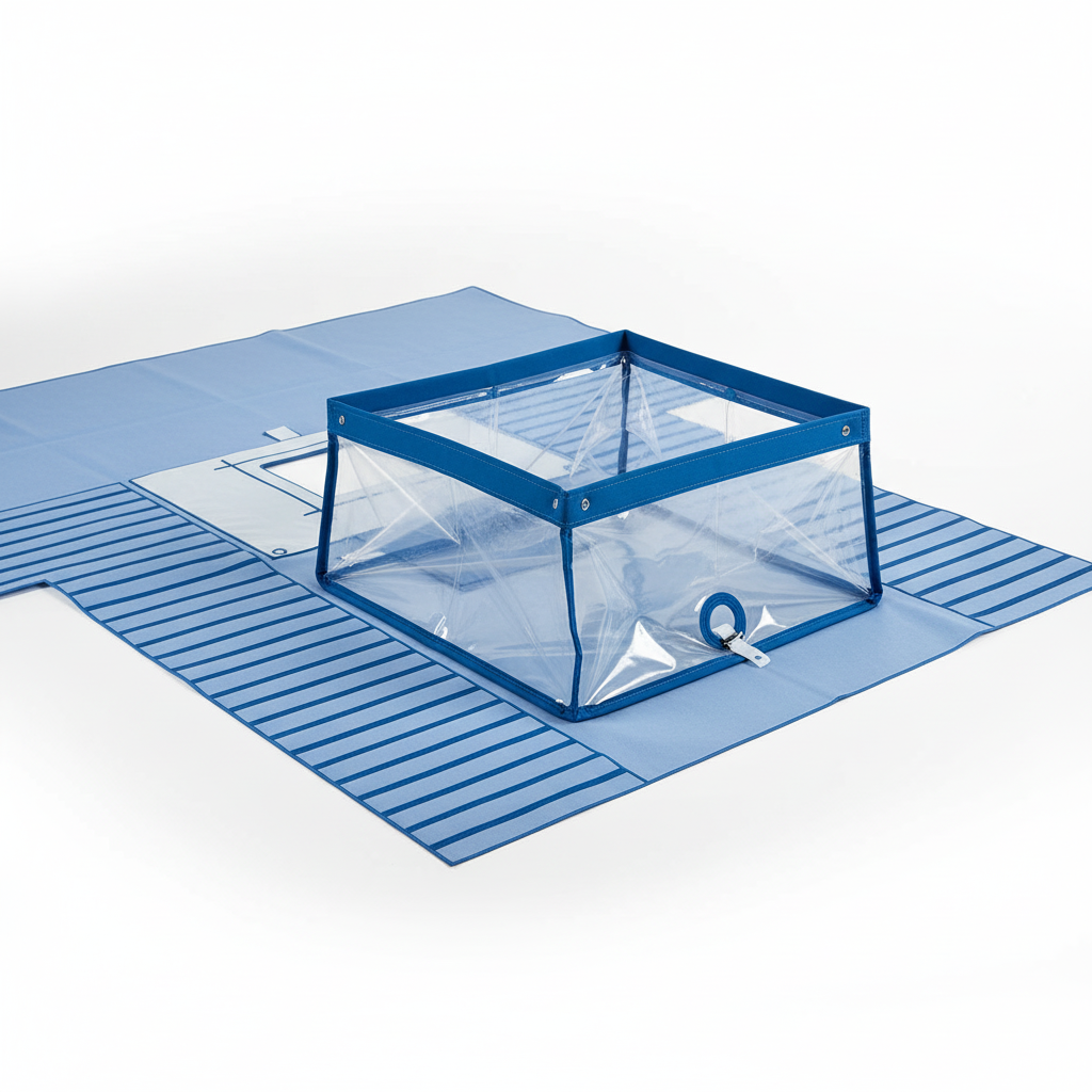 Fluid collection pouch detail