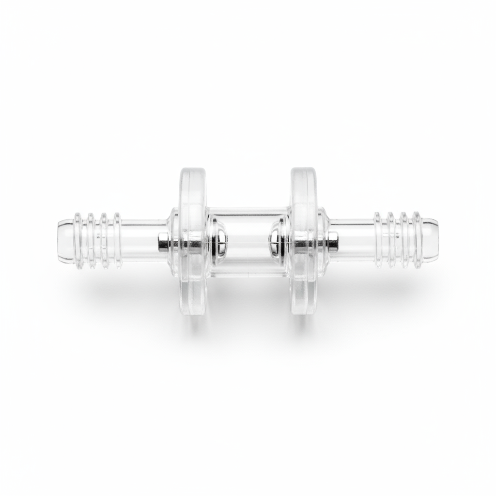 Top-down view of oxygen adapter