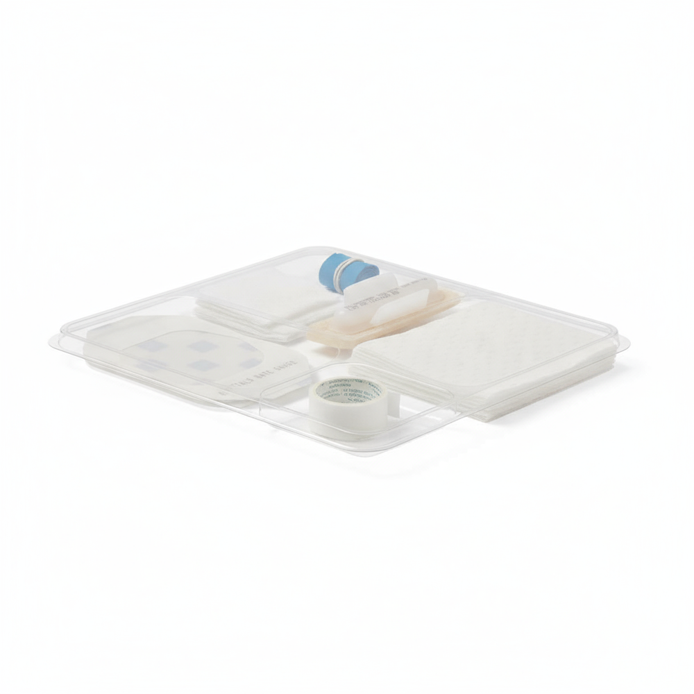 Side angle view showing kit depth and dimensionality