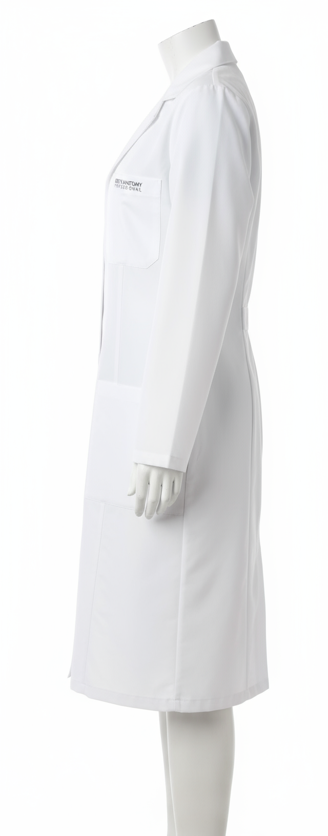 Side profile highlighting tailored fit