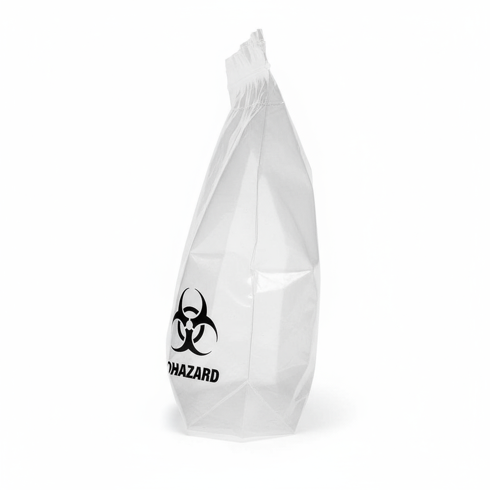 Side profile with biohazard symbol