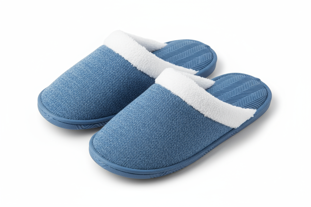 Top view of patient slippers