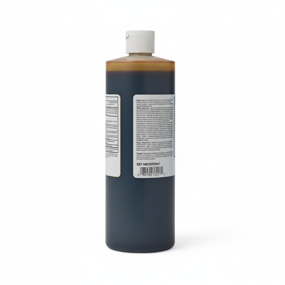 Back panel with barcode and product information