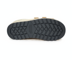 Bottom view showing skid-resistant sole