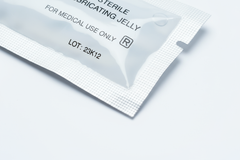Close-up of sterile packaging seal